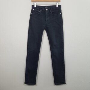A.P.C. Petit Standard Droit Etroit Button Fly Jeans Black Size 28